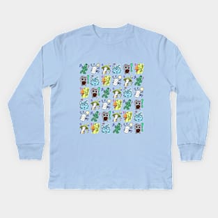 Materiaboitv FF Emotes Kids Long Sleeve T-Shirt